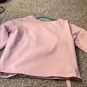 pink sweater